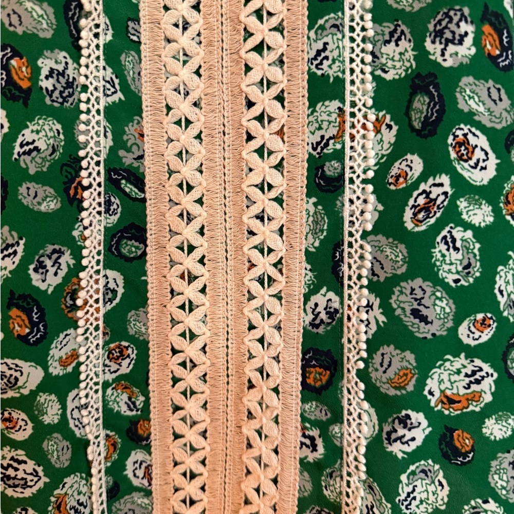 ABS Allen Schwartz Green Floral Mini Dress - Picture 7 of 11